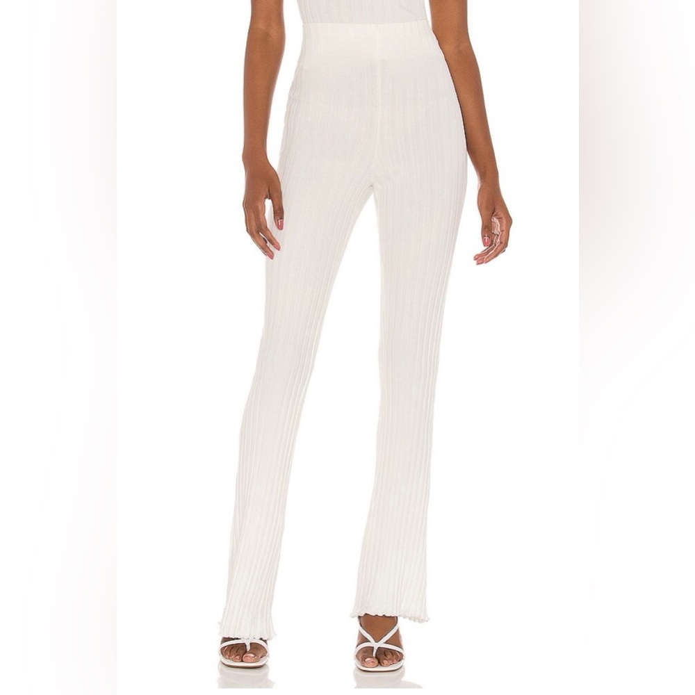 Privacy Please Ribbed Flare Lounge Leggings S